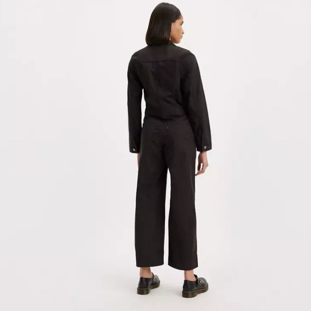 NWT Levis Black Iconic long sleeve Jumpsuit boilersuit S - Picture 2 of 3